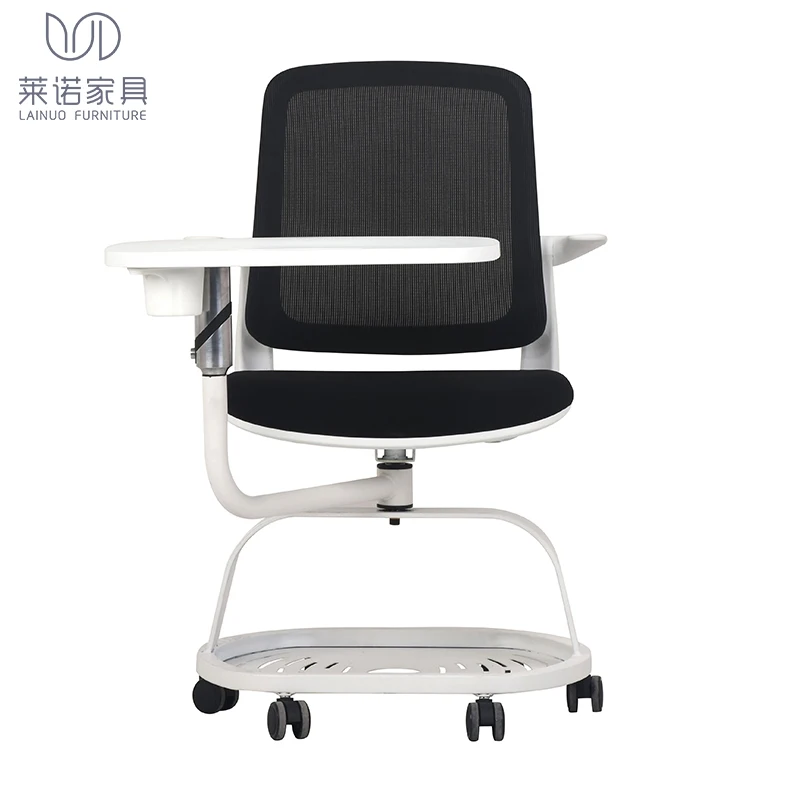 Study board chair mesh back training chair with writing board for training