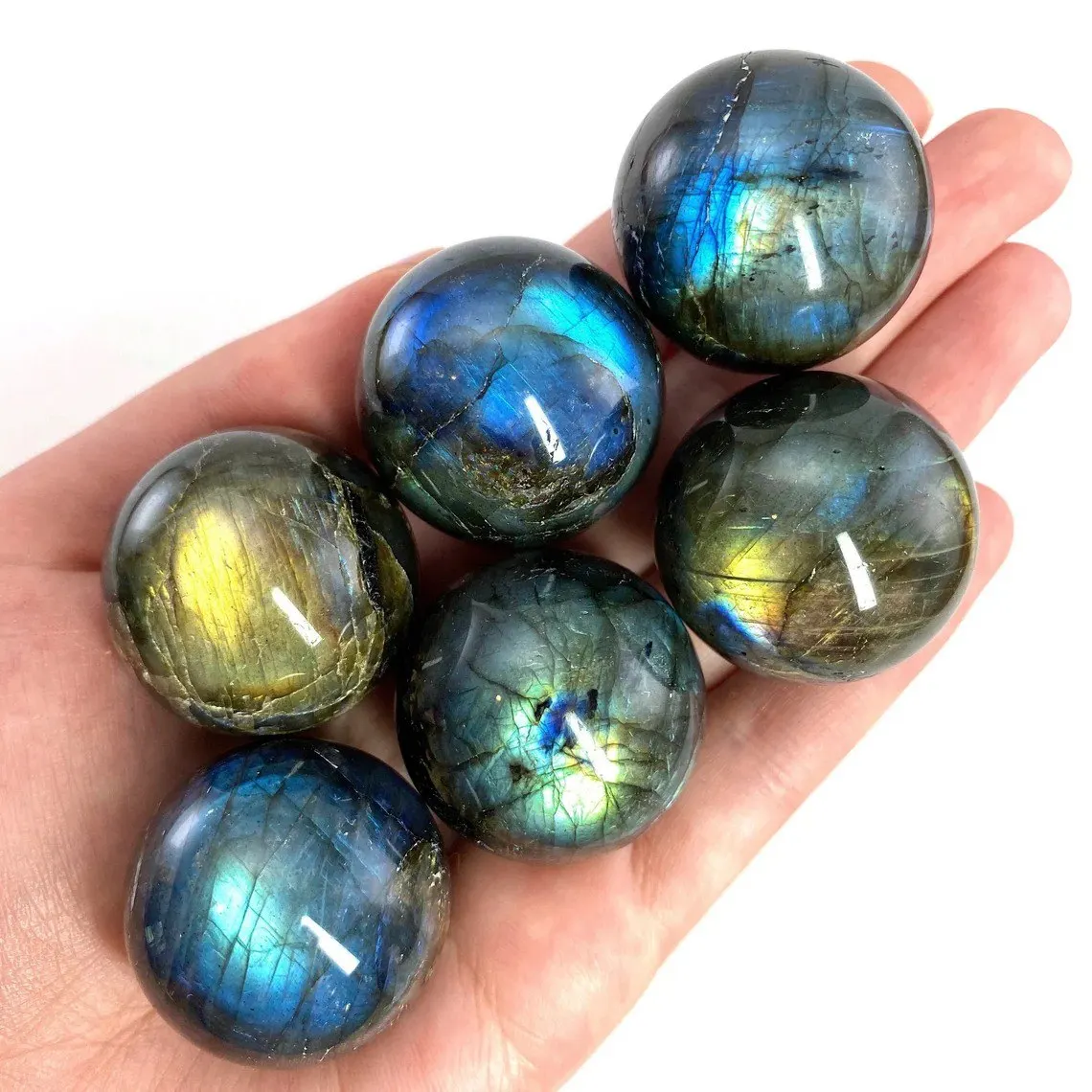 Labradorite Sphere , NATURAL  LABRADORITE STONE CRYSTAL SPHERE HEALING BALL  Gemstone Spheres | Bulk Crystals Balls
