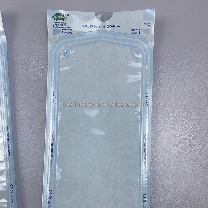 Popular Dental equipment used Dental Sterilization Flat Reel Pouch Sterile Pouch Manufacture Self Sealing Pouch