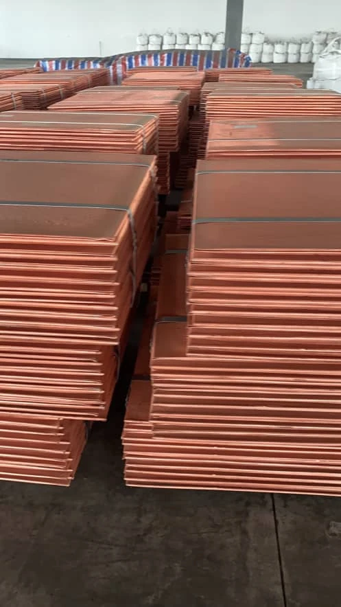 High Quality 100% Pure Copper Cathode Sheet Quality Grade Electrolytic Copper Cathode Plate Supplier From India