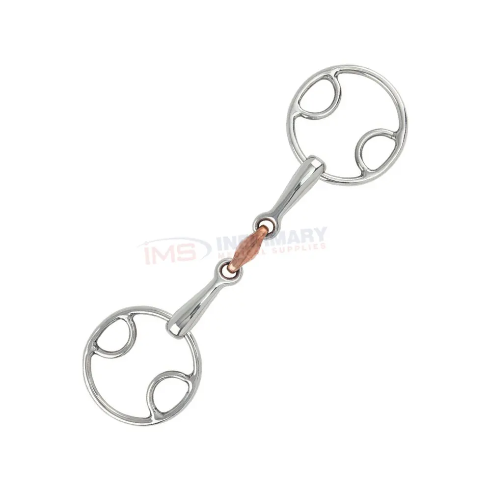 Stainless Steel Ring Snaffle Bit Mouthpiece Horse Bit Horse Equipment 13.5cm Stainless Steel Horse Bit