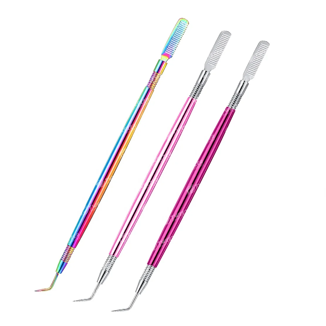 Оптовая продажа высококачественный инструмент для подъема и разделения ресниц из нержавеющей стали прививки с индивидуальным цветом