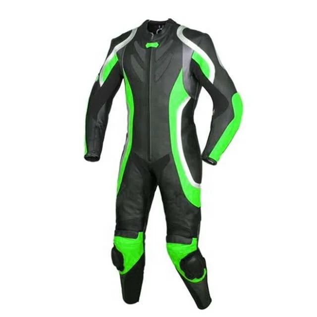 Black/Yellow Motorbike Motorcycle Customized Racing Biker Waterproof Leather Suit Racing Gear