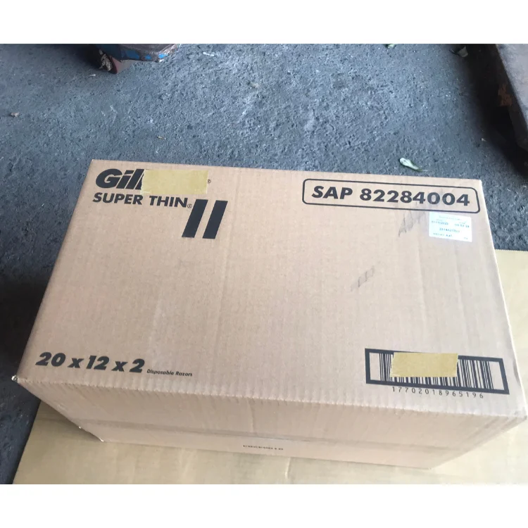 Wholesale Gilleette Super Thin Platinum Razor - 6 pcs/pack, 24 pack/case High quality a more comfortable shave