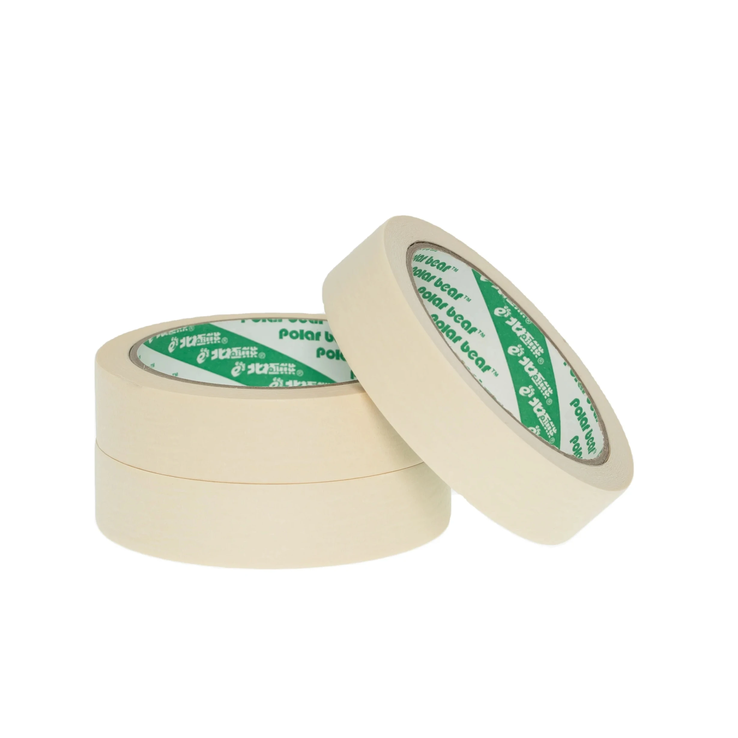 beige crepe paper masking tape rubber adhesive for painting packing multiple purpose heat resistant no residue