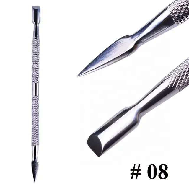 High Quality Double Sides Nail Cuticle Pusher Dead Skin Push Stainless Steel Remover