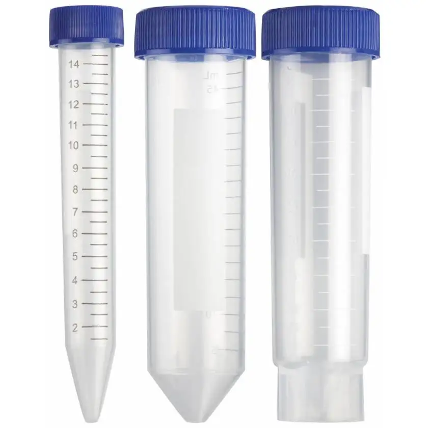 Centrifuge Tube Economy PP Material Blue Cap Non-Sterile Falcon Tubes Lab Testing Plastic Products Supplies