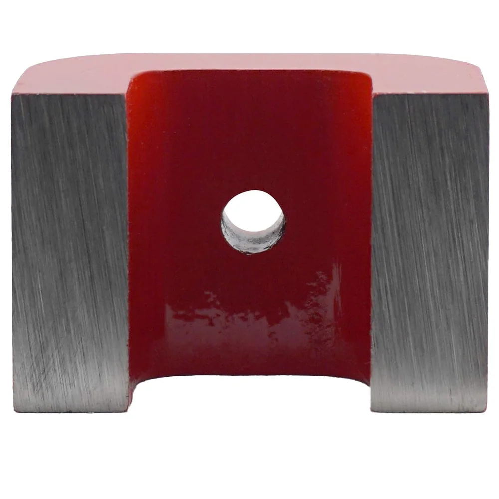 LARIX Powerful Small Horseshoe Alnico Magnet Tool Magnetic welding holder with Hole