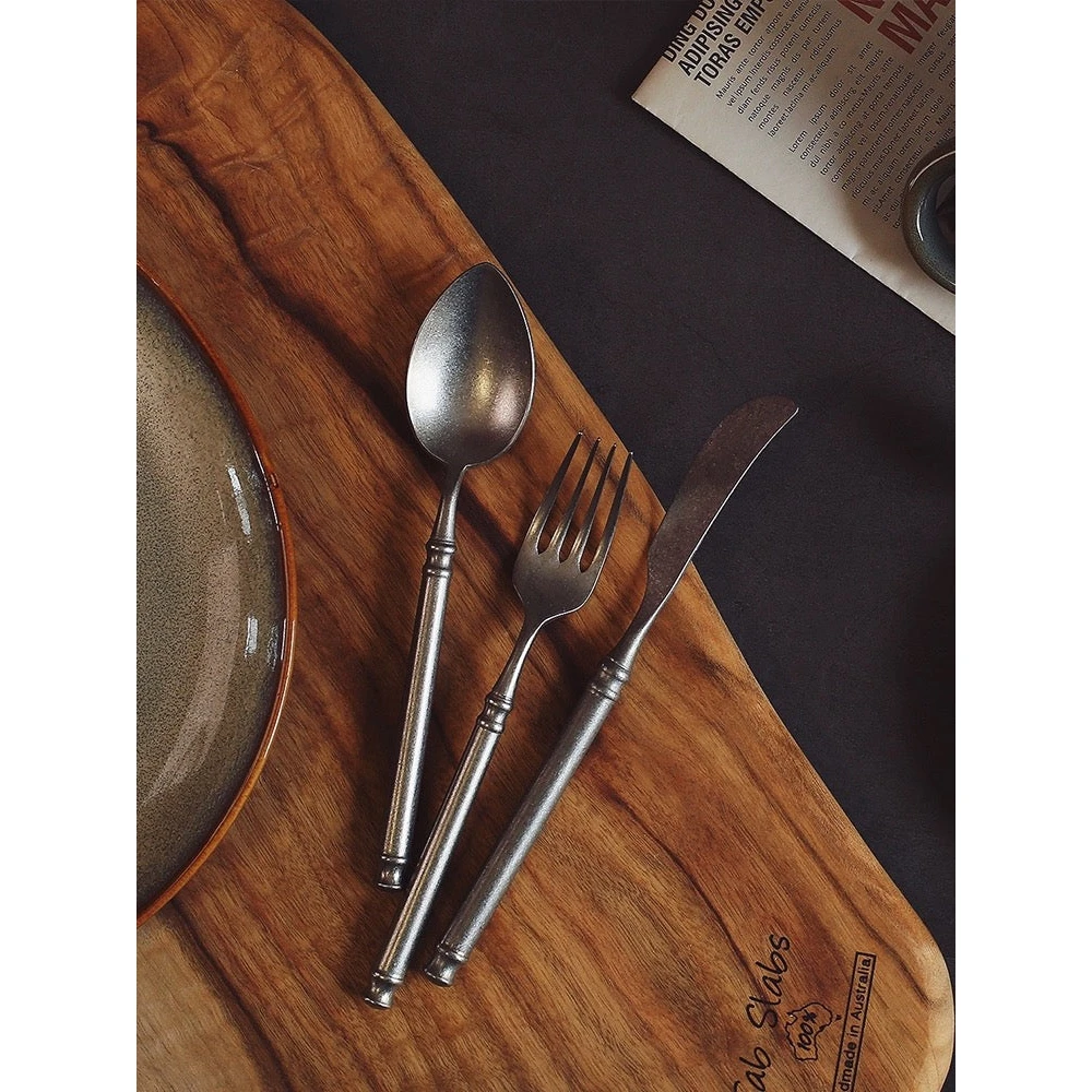 Trending Design Cutlery and Flatware Tea Spoon Fork Stainless Steel Kitchenware Usage With Premium Quality