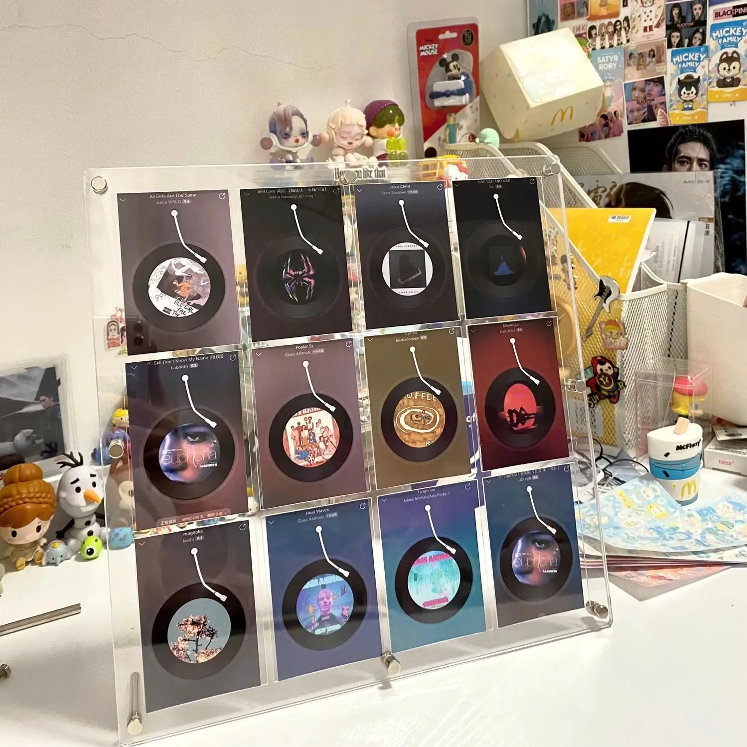 Clear Acrylic Card Holder Display Frame Stand Collectibles Baseball Card Showcase Display for TCG Pokemon Trading Card