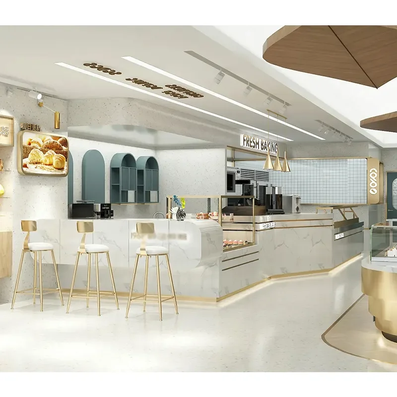 Customizable Network Red Fruit Catering Bar Front Desk Coffee Tea Shop Restaurant Cash Register Counter Bakery Cake Showcases