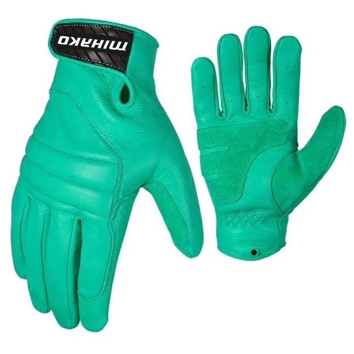 Custom grain cowhide Reinforced Palm driver Construction protection safety working leather gloves