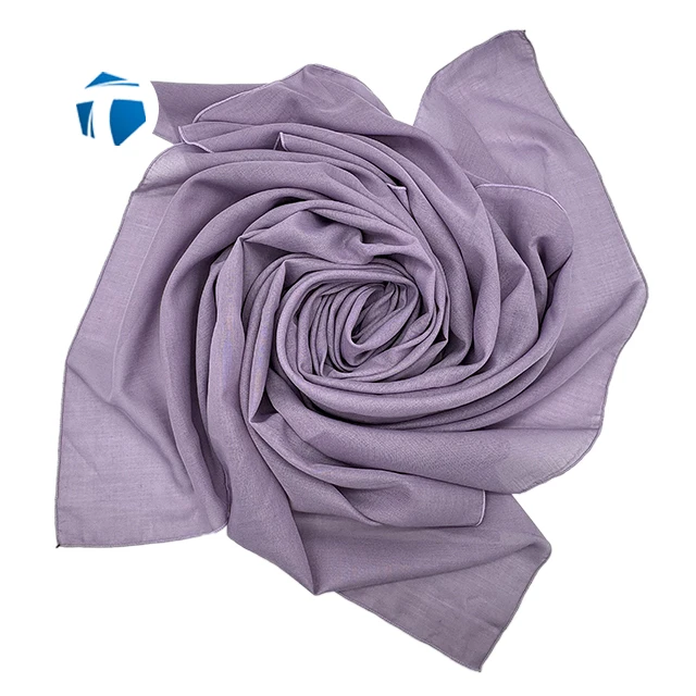 2024 hot sale cheap 100% polyester greige plain woven sheer voile fabric for Indonesia market turkey  40s/45s/50s /80s