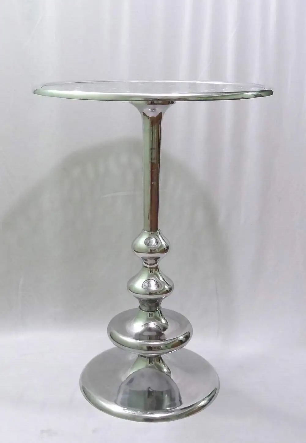 Aluminum Decorative coffee table casting aluminum handmade Shiny Polish Indian style garden table vintage style coffee table