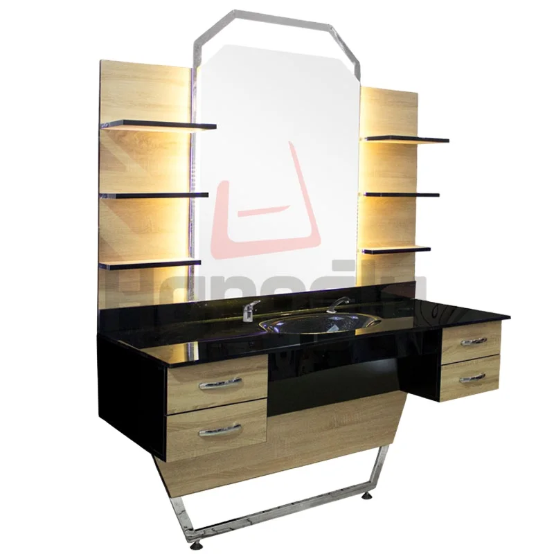 Professional Salon Furniture Barber Work Station