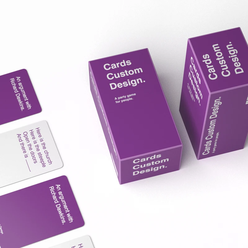 Good Quality Material Card Printing Manufacturer Custom Party Playing Family Card Game for Adults