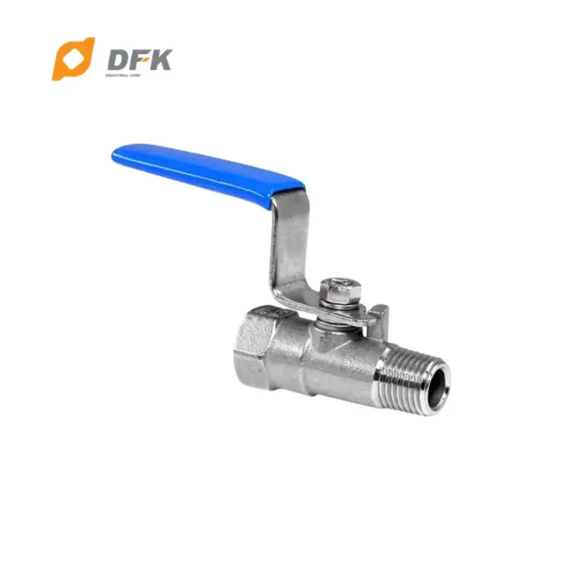 Трубопроводный клапан из нержавеющей стали шаровой с наружной резьбой