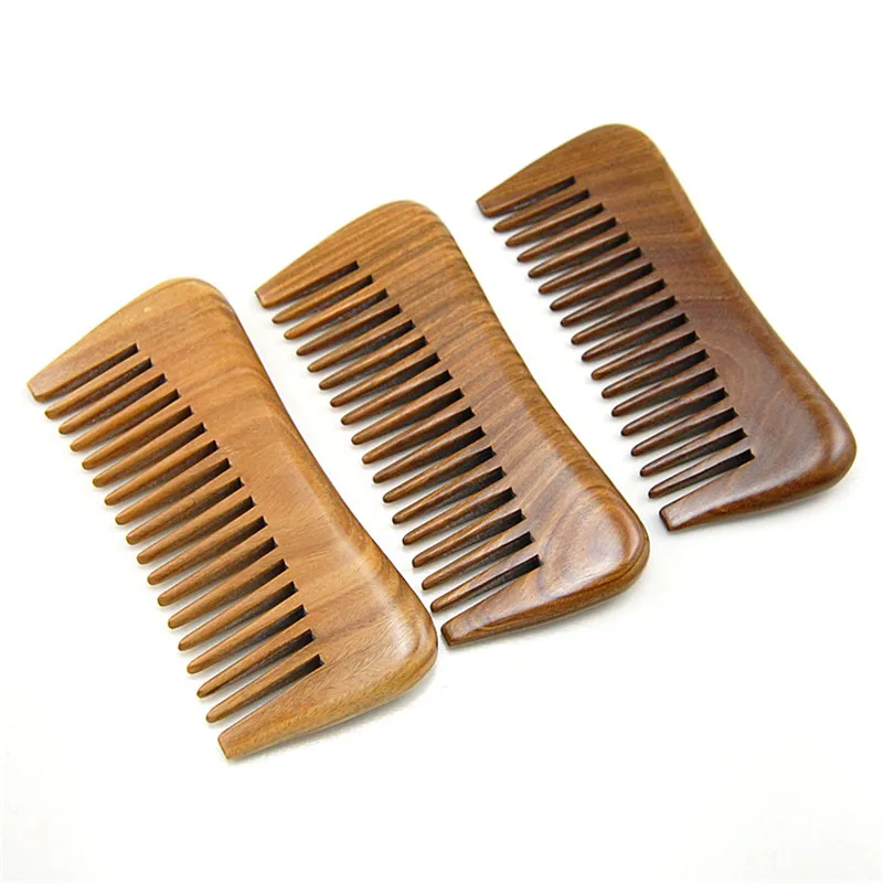 Wooden Sandalwood Comb Hair Combs for Women Premium Anti-Static Peach Wooden Hair Comb