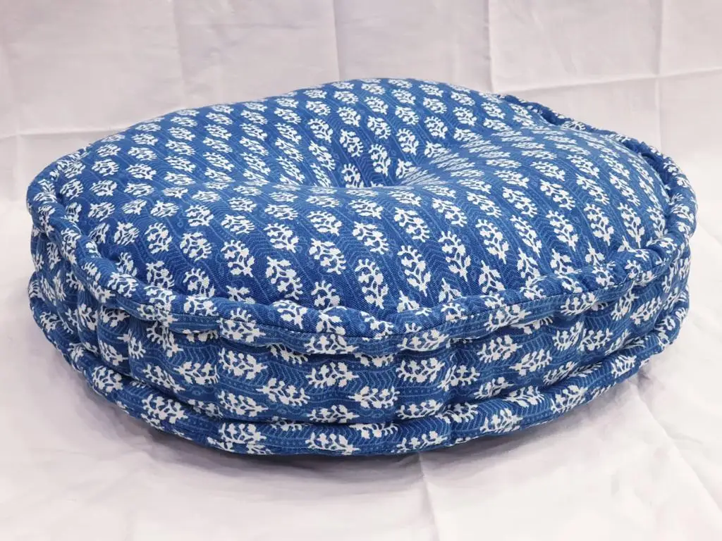 modern designer Ottoman Comfortable setting Pouf Ethnic Round Plouffe Floor Footstool Pouf