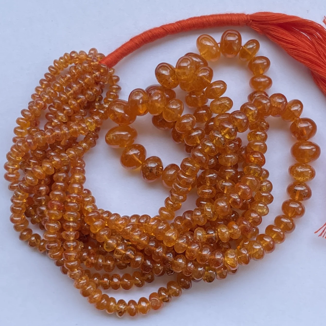 4mm 6mm 8mm Natural Orange Spessartite Fanta Garnet Smooth Rondelle Beads Semi Precious Bead Fine Jewelry One of a Kind Rare AAA