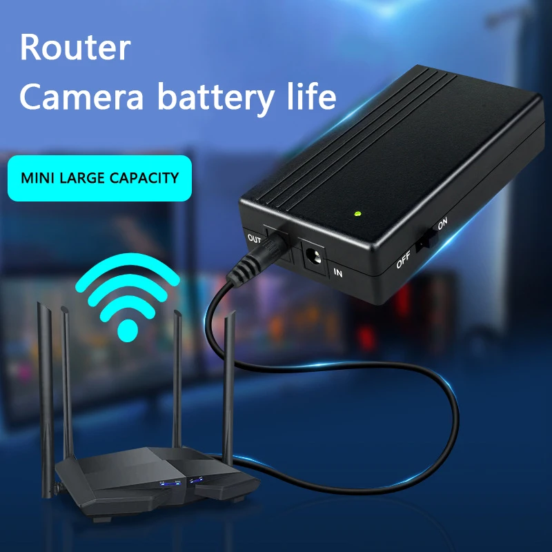 DC UPS маршрутизатор wifi Резервное копирование 1A 2A блок питания Power Bank 5V 9V 12V wgp мини ups для Wifi модем CCTV камера дома
