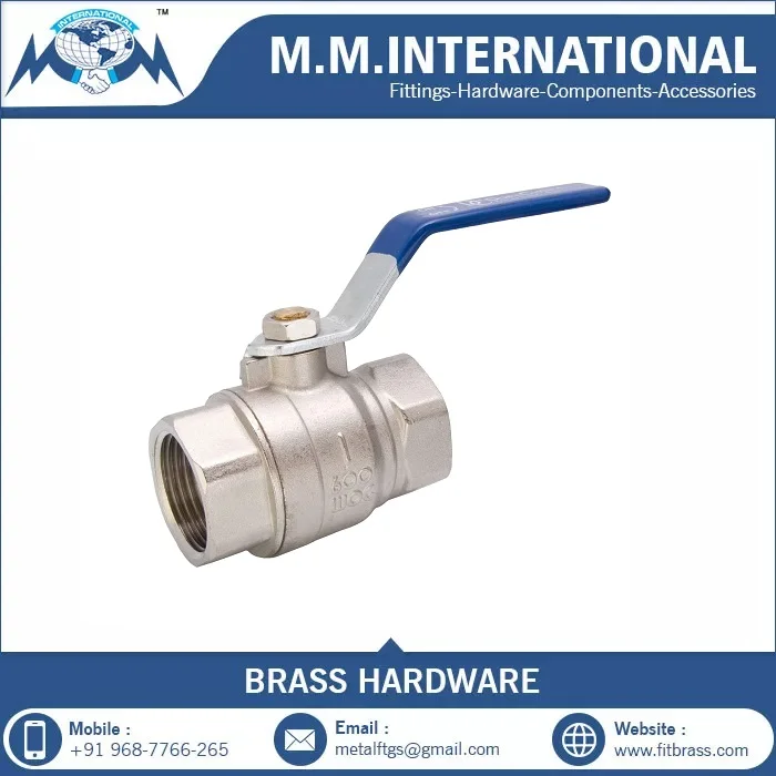 New Arrival Connector Brass Gas Cock Ball Valve with Nipple Available Affordable Price from India for Export