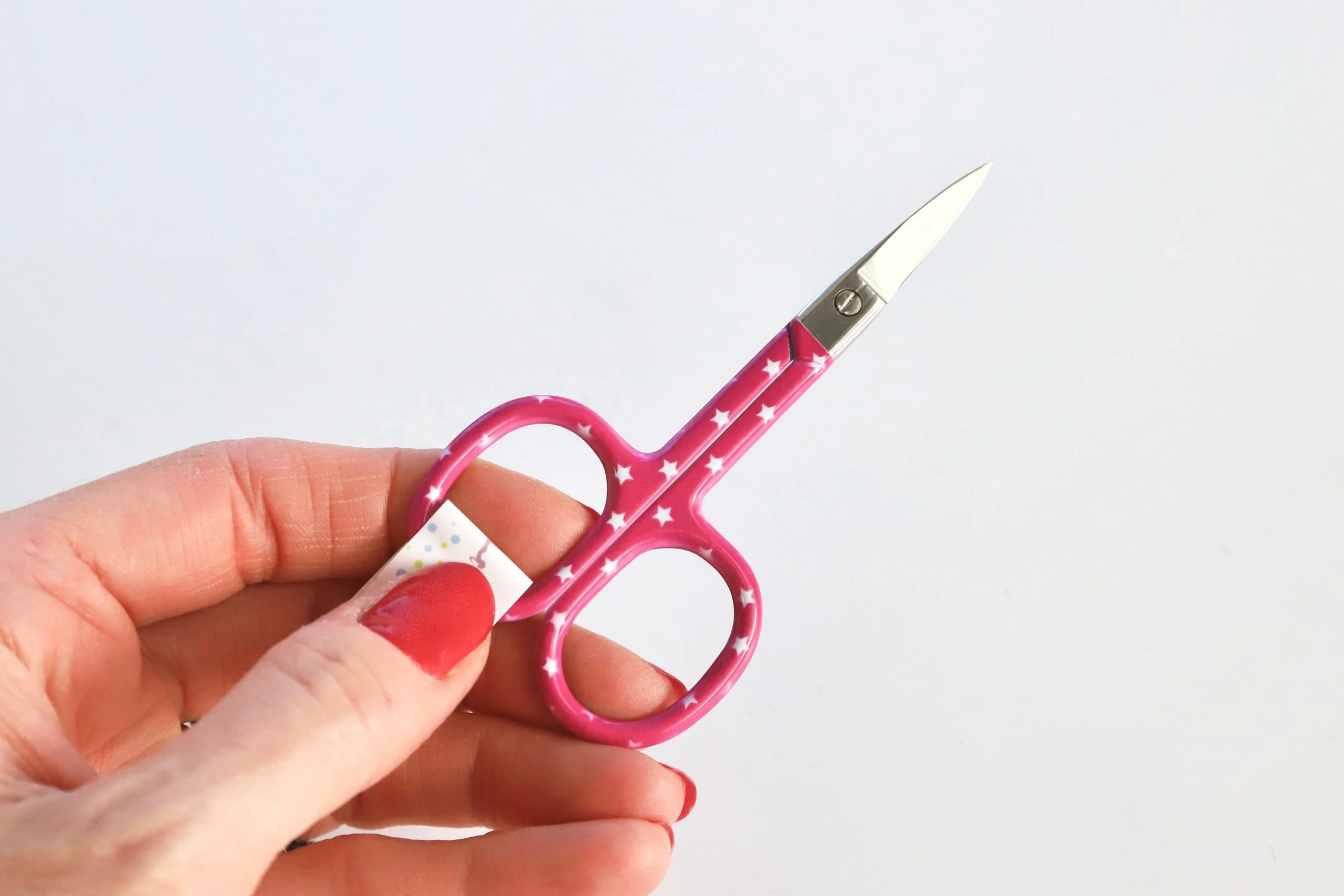 Stainless Steel Sewing Craft Embroidery Scissors in color handle Best quality in low price Supplier from Sialkot Pakistan