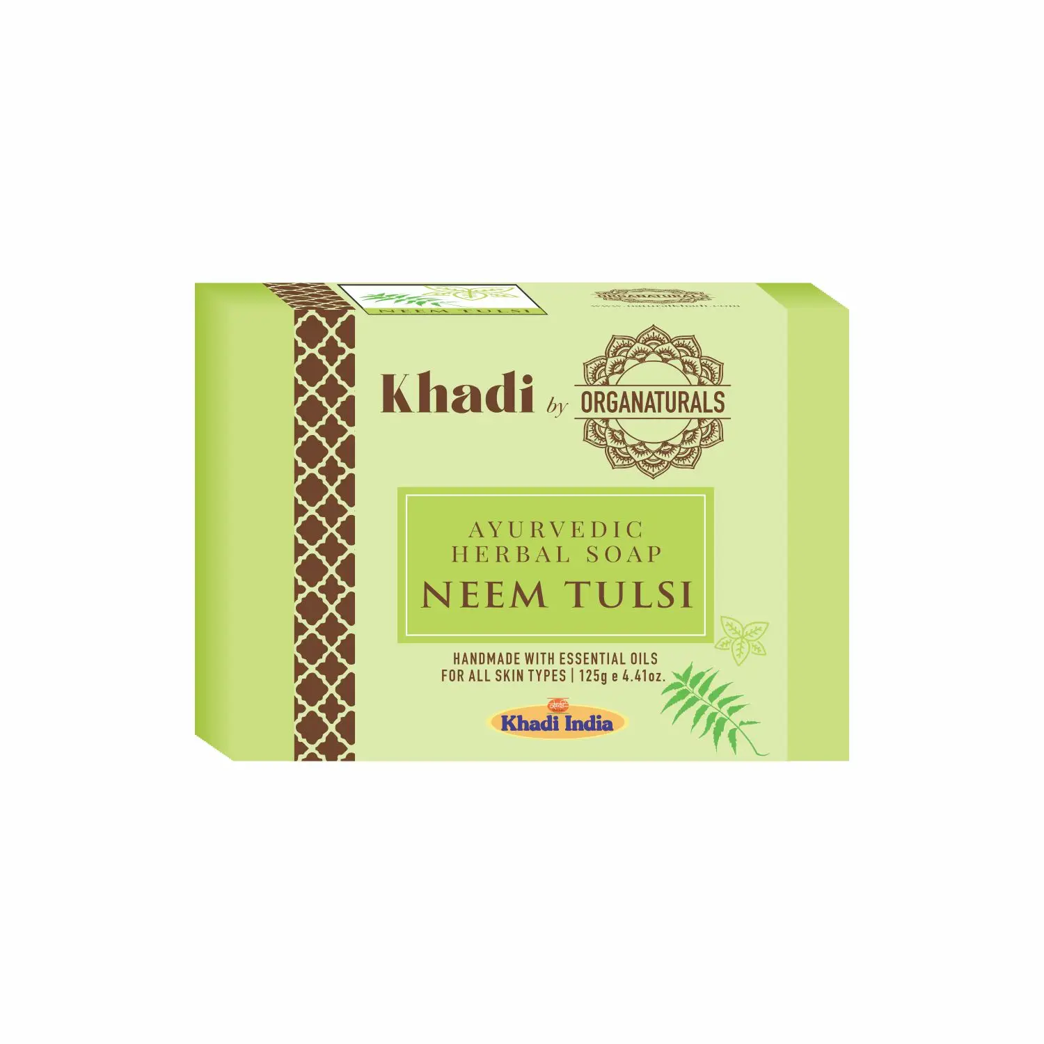 Neem & Tulsi Handmade Ayurvedic Bath Soap Moisturizing Suitable for All Skin type - 125g