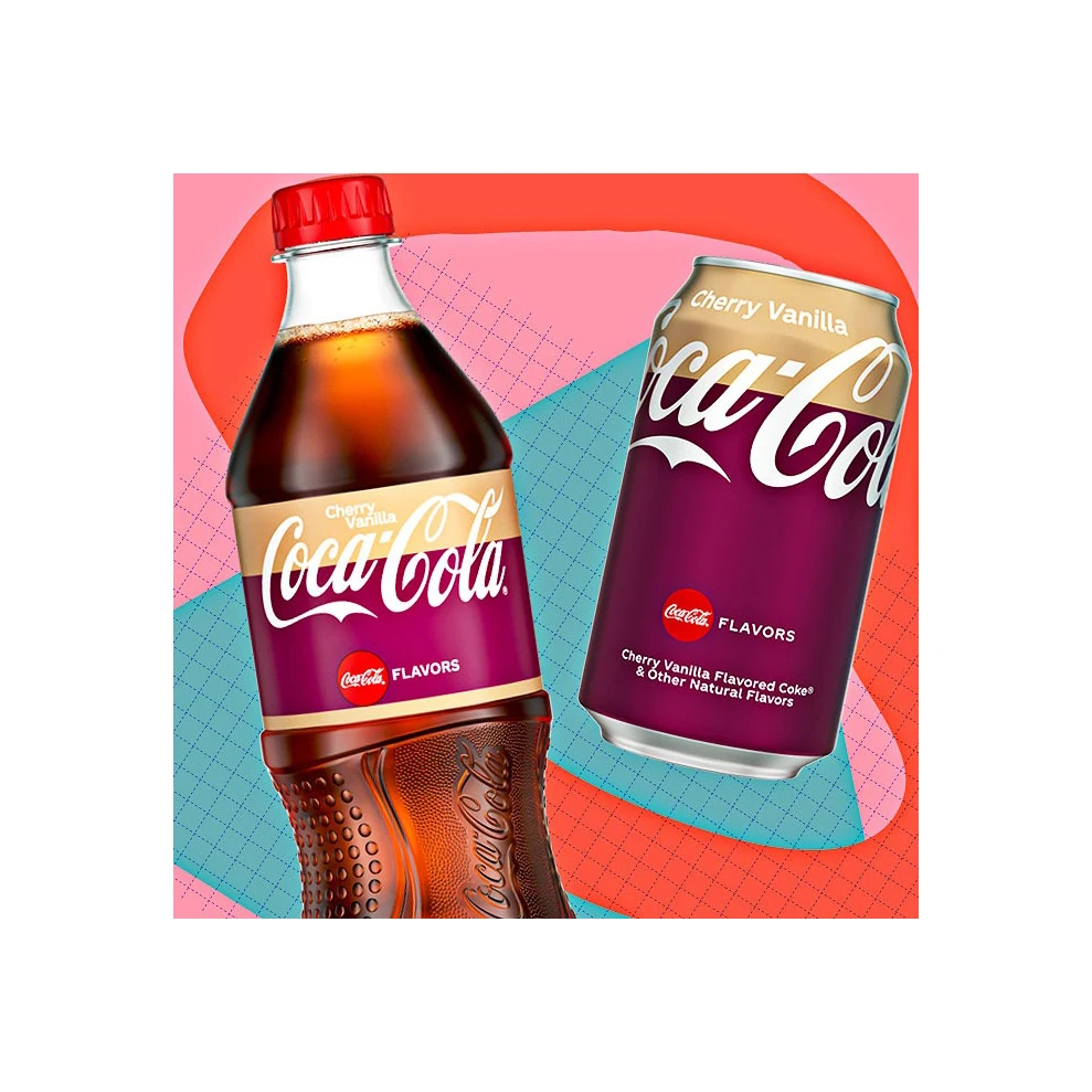 Coca Cola Cherry Vanilla Zero Sugar 250ml and 330ml Soft Drinks Available for Distributors and Retailers Worldwide
