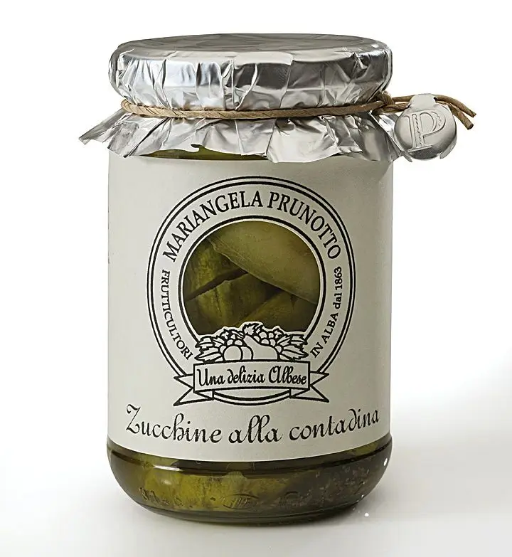 hight quality Italian country zucchini made in Italy glass jar 300 g natural