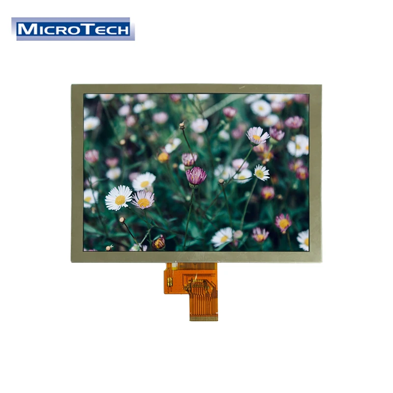 8 inch 1024*768 RGB 40pin LVDS Interface tft lcd module screen Can be equipped with touch screen