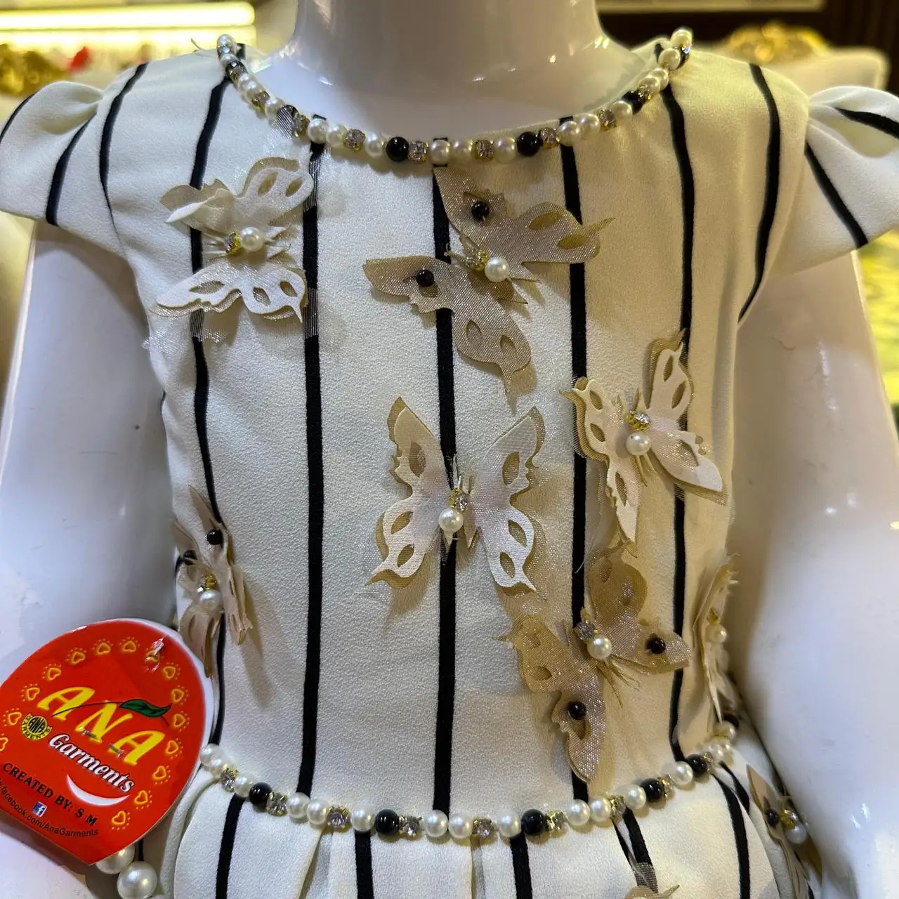 2024 very pretty butterfly kids clothes baby girl party dress patterns children dresses designs