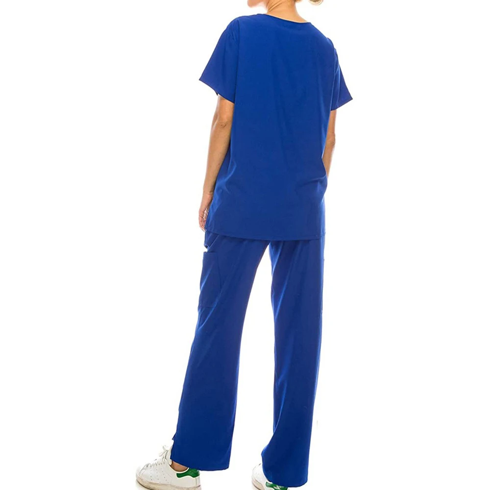 NEW Pharmacy Scrub Suit Medical Uniform Dental Clinic Supplies Nurse Women Scrub Shirt Pants Health Service Veterinary Workwear