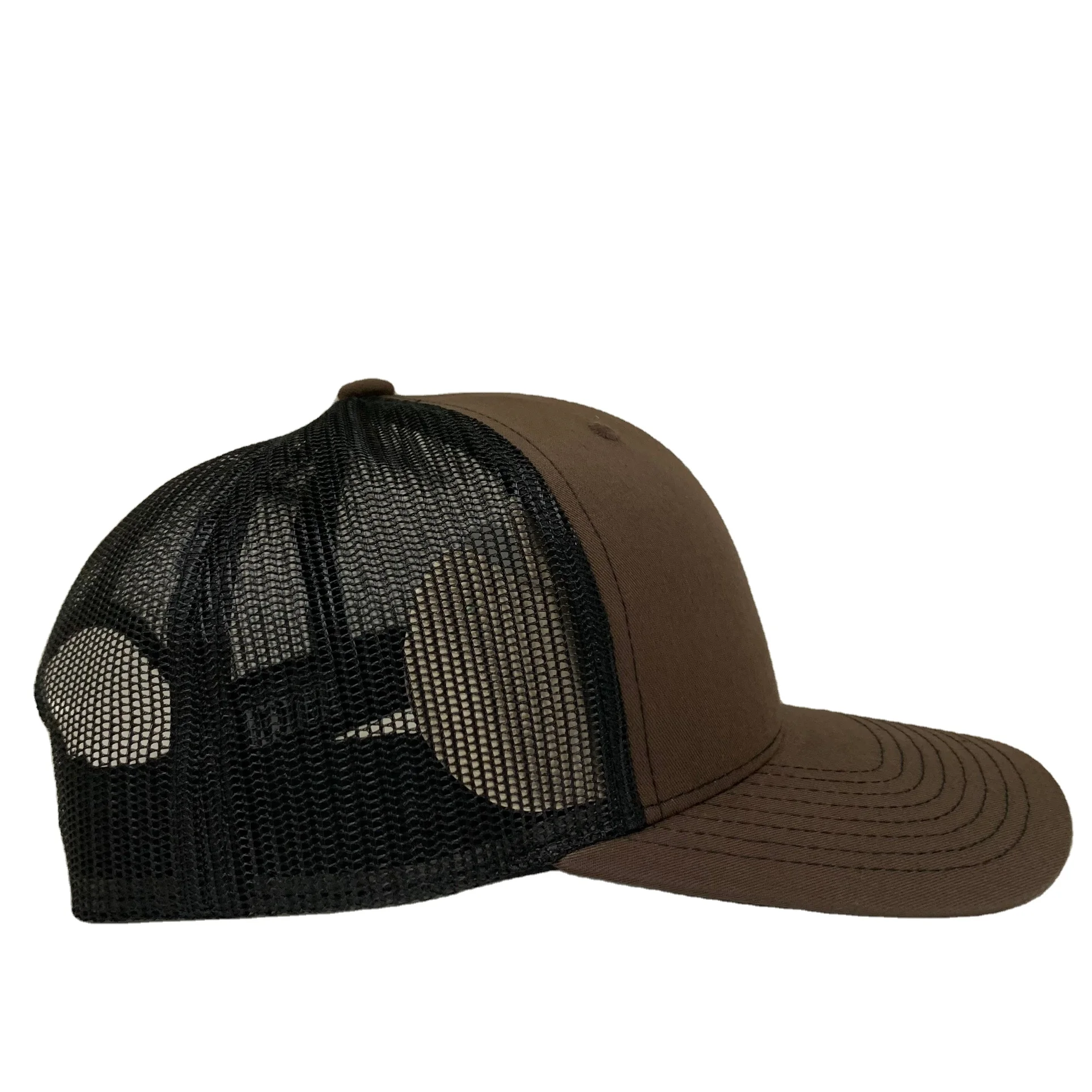 Wholesale Plain Brown Trucker Hat Back Mesh High Quality Richardson 112 Trucker Cap Multiple Color Made in Factory Vietnam