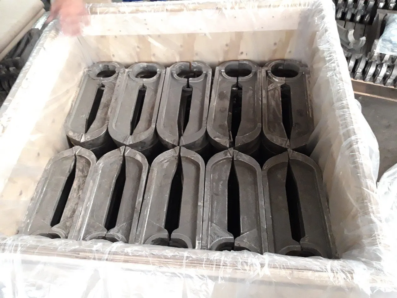 Durable heat resistant steel large size casting machinery parts lost foam casting technology