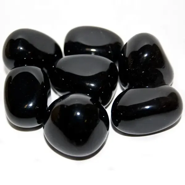 outdoor Natural Garden Landscape Polished Decorative Black Cobble Pebble Park Paving Landscaping Stone