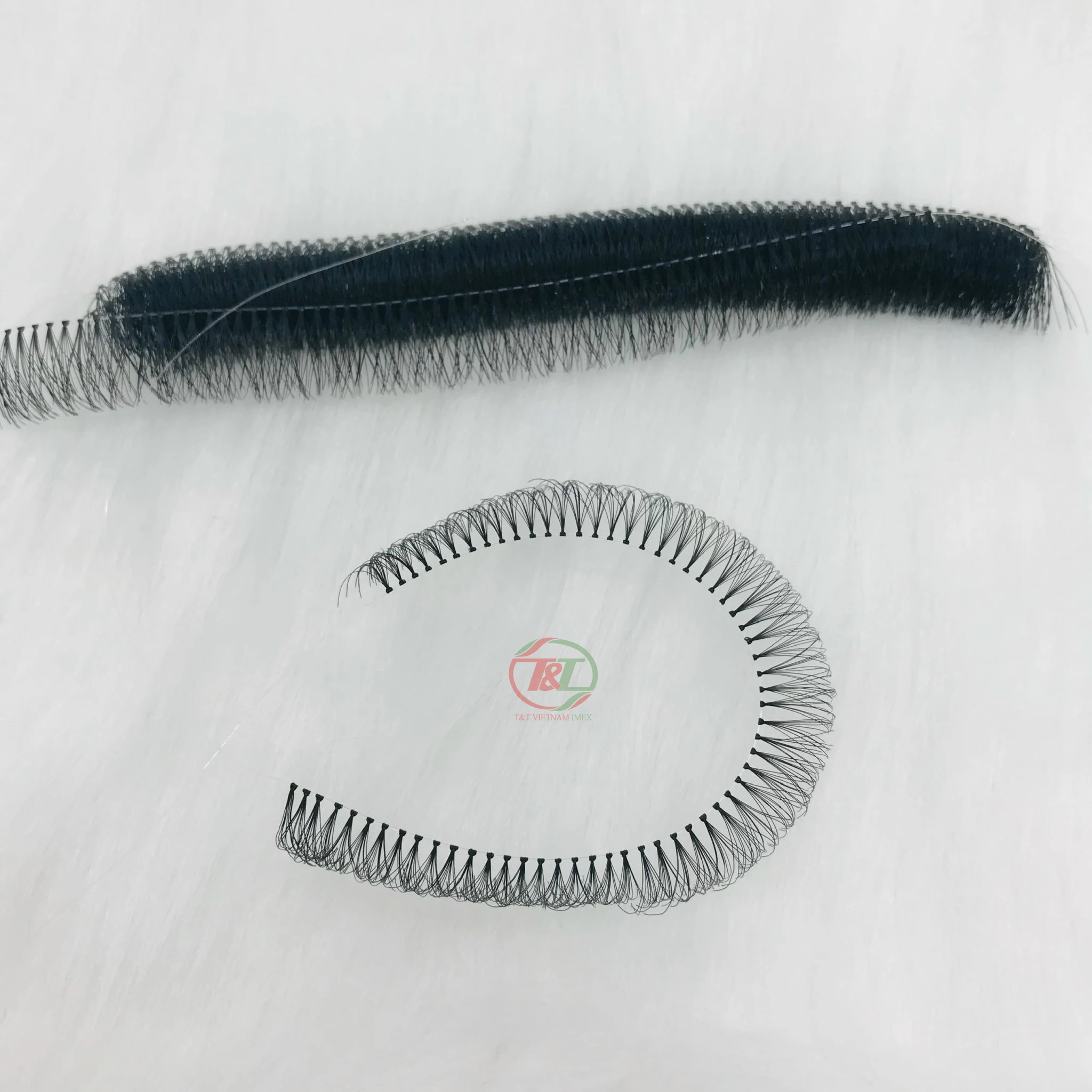 60 pcs/strand Vietnam wholesale premium quality false flare lashes Cluster Eyelash Extension with Knot D curly