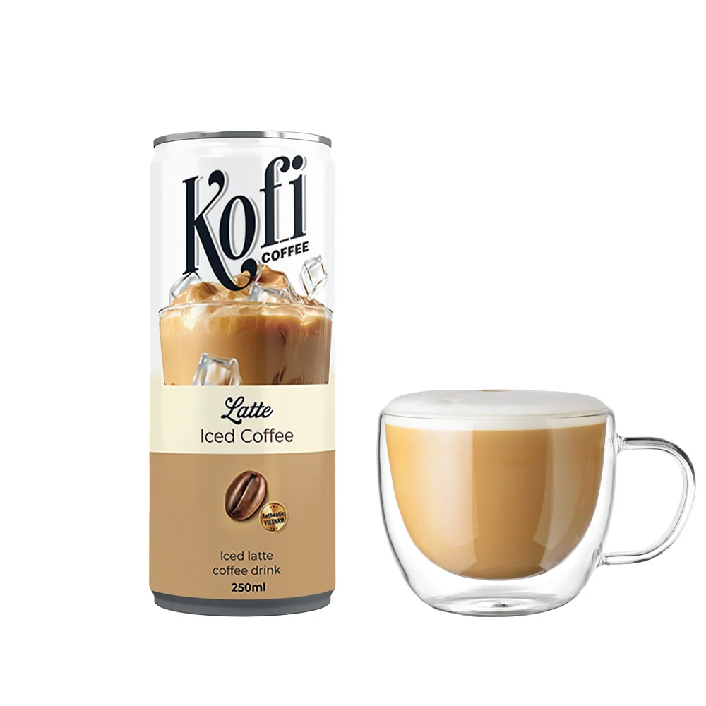 Private Label Coffee Drink from Vietnam Latte Cappuccino Espresso Vietnamese Iced Coffee canned OEM Wholesales