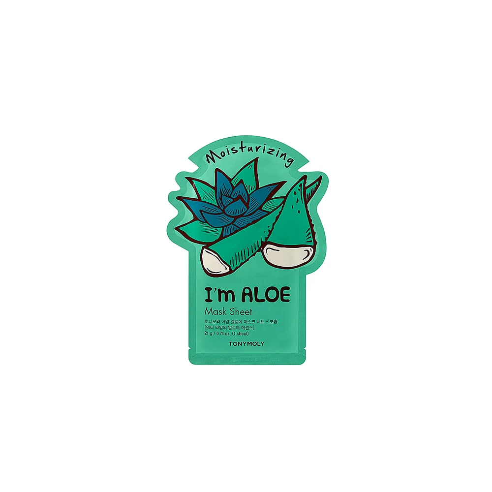 Лист для маски I AM ALOE-увлажняющая маска-эссенция типа воды обеспечивает быстрое увлажнение кожи-самый продаваемый товар