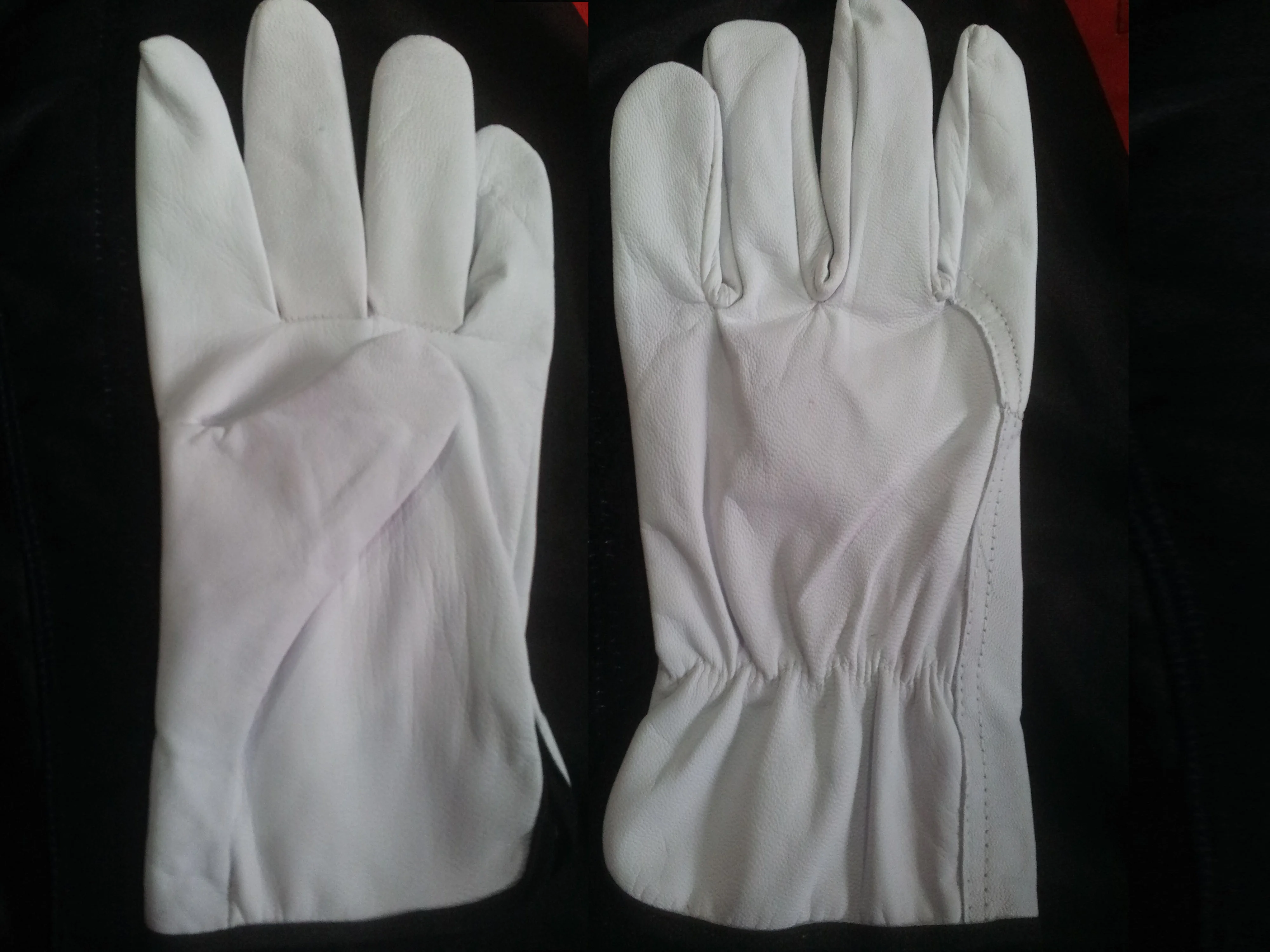 Goatskin Driver Leather Working Gloves Driving Gloves Custom Logo Anti Smash gloves