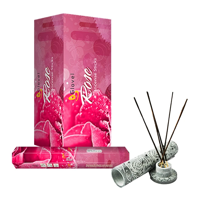 Best Selling 8 Inch Perfumed Incense sticks with Square box packing (8 sticks) Agarbatti Pooja Item for Home