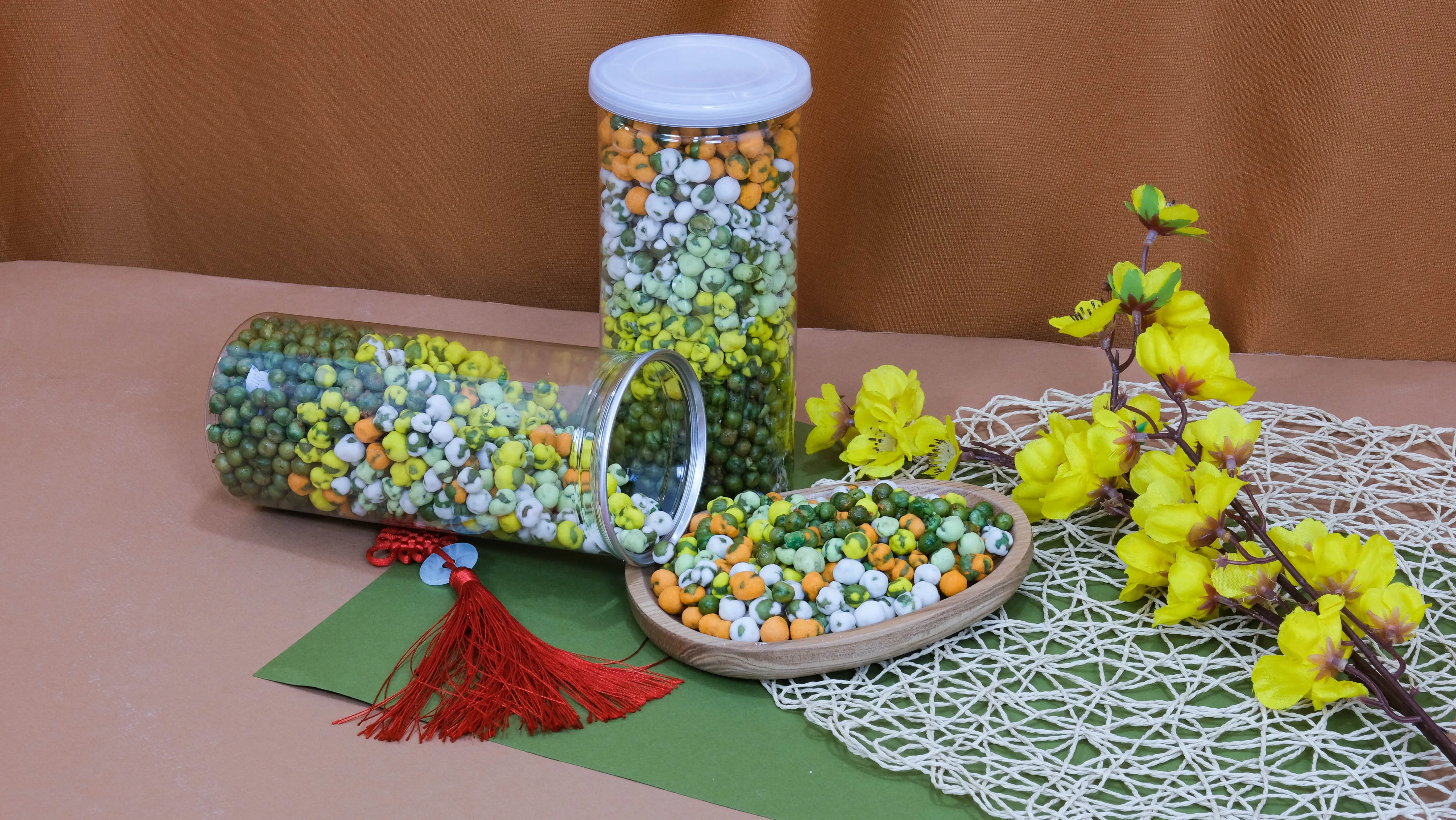 Products of Vietnam Bean Snacks Mixed Nuts Coated Green Peas Protein Healthy Eat Directly High Quality Haccp Per OPP Bag OEM/ODM