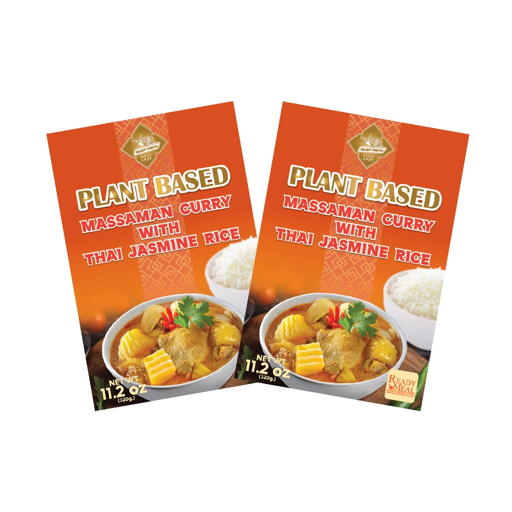 Best Quality Thai Food Ready to Eat - Plant Based Massaman Curry with Thai Jasmine Rice Instant Meals from Thailand