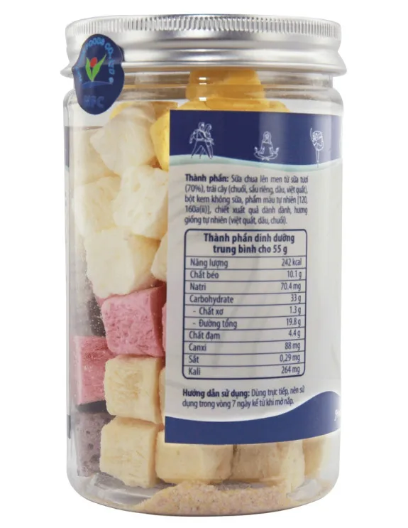 Mix yoge FD-yiaua фруктовый вкус молочные продукты для взрослых детей сублимированный ферментированный йогурт из свежего