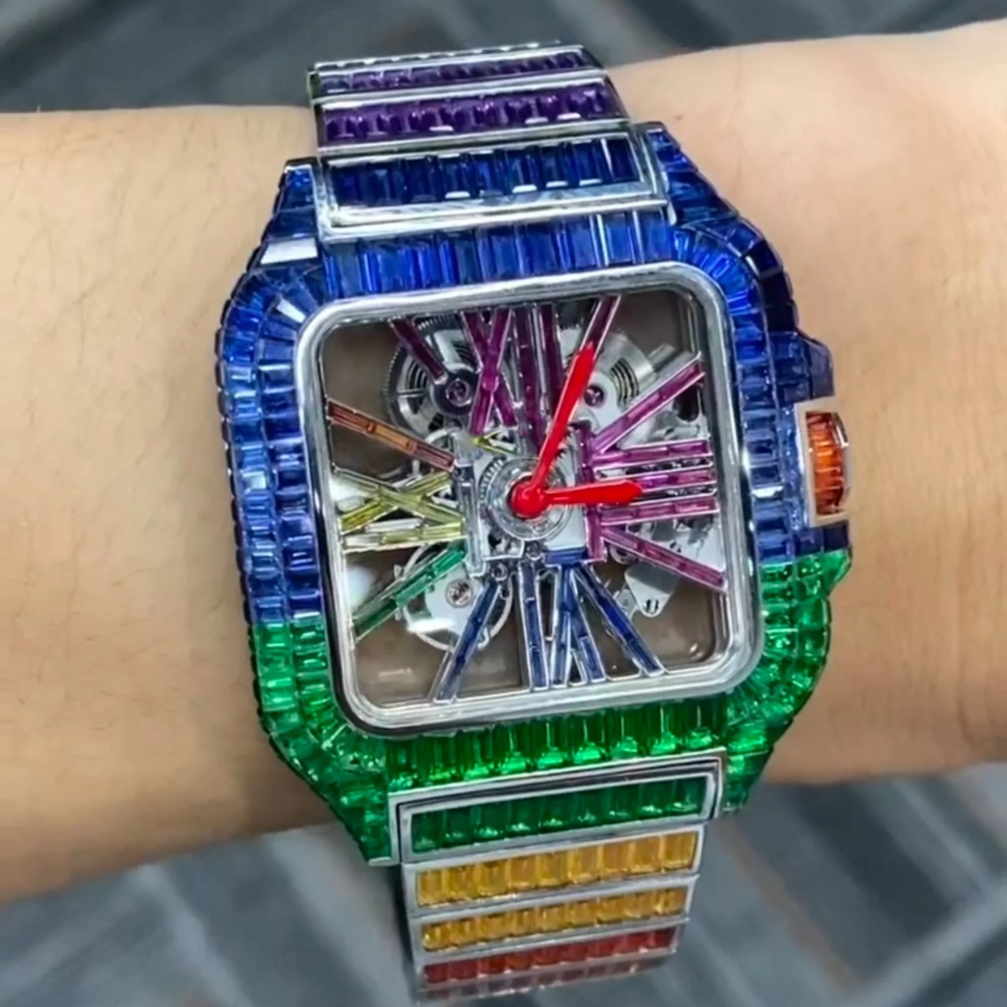 Высококачественные Роскошные Алмазные часы с муассанитом, механические высококачественные алмазные часы со льдом для мужчин и женщин