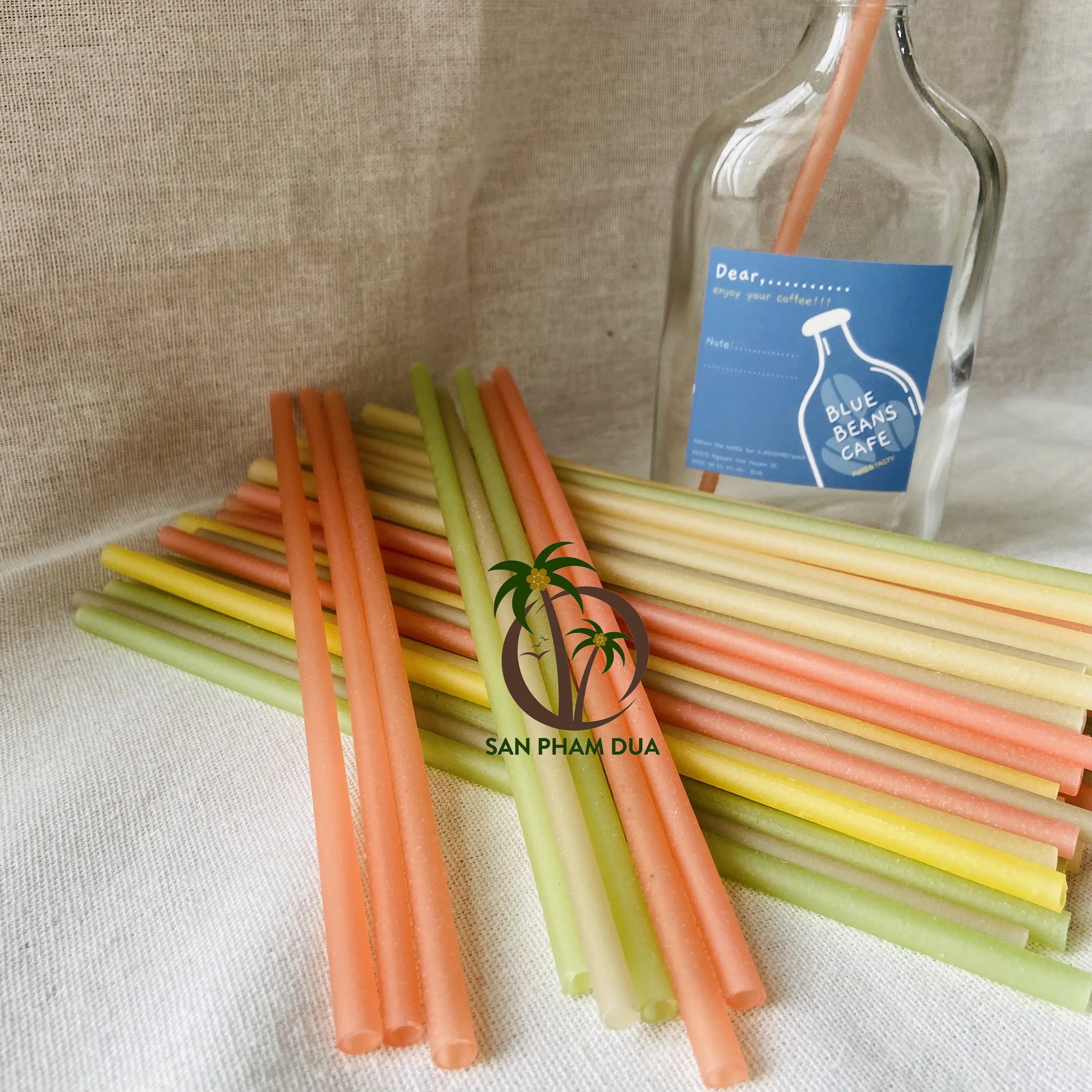 Supplier in Vietnam Rice Straws/ Disposable Straws/ Biodegradable Drinking Rice Flour Straws