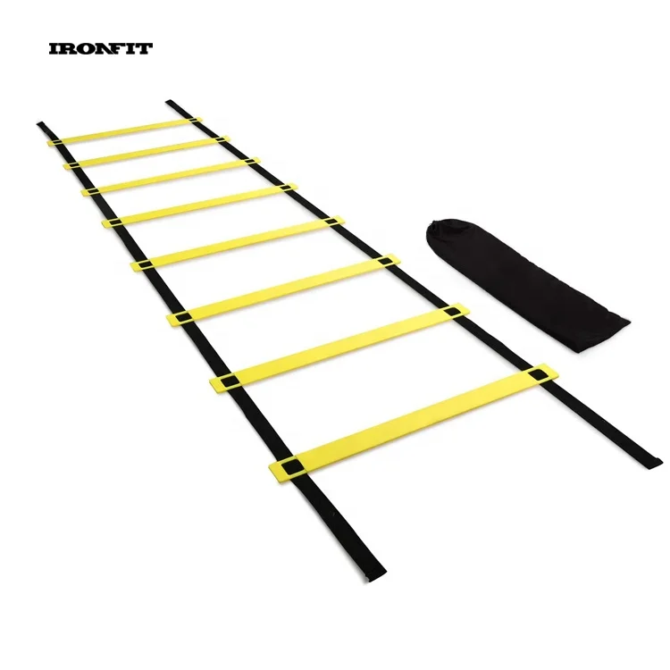 20ft 12 Rung Football Speed Training Equipment Agility Ladders With Carry Bag