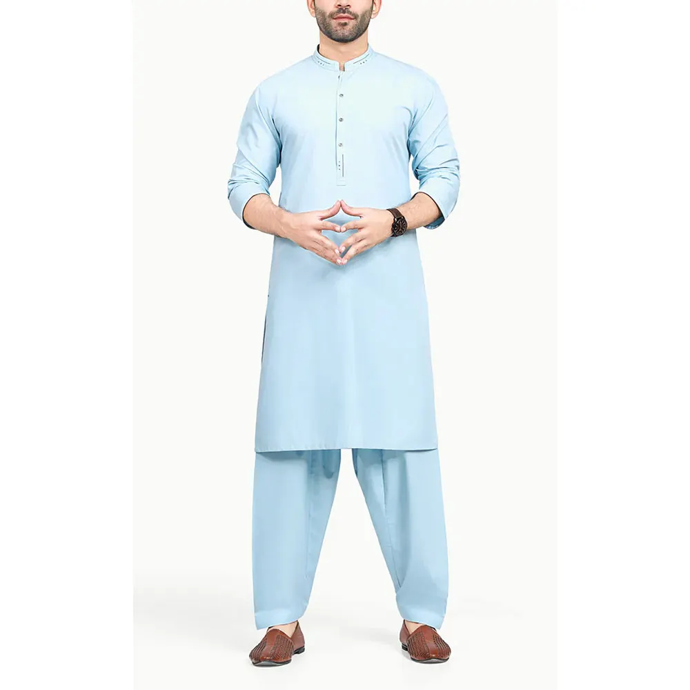 Исламская одежда вышитый дизайн Salwar Kameez для мужчин высококачественный материал Shalwar kameez