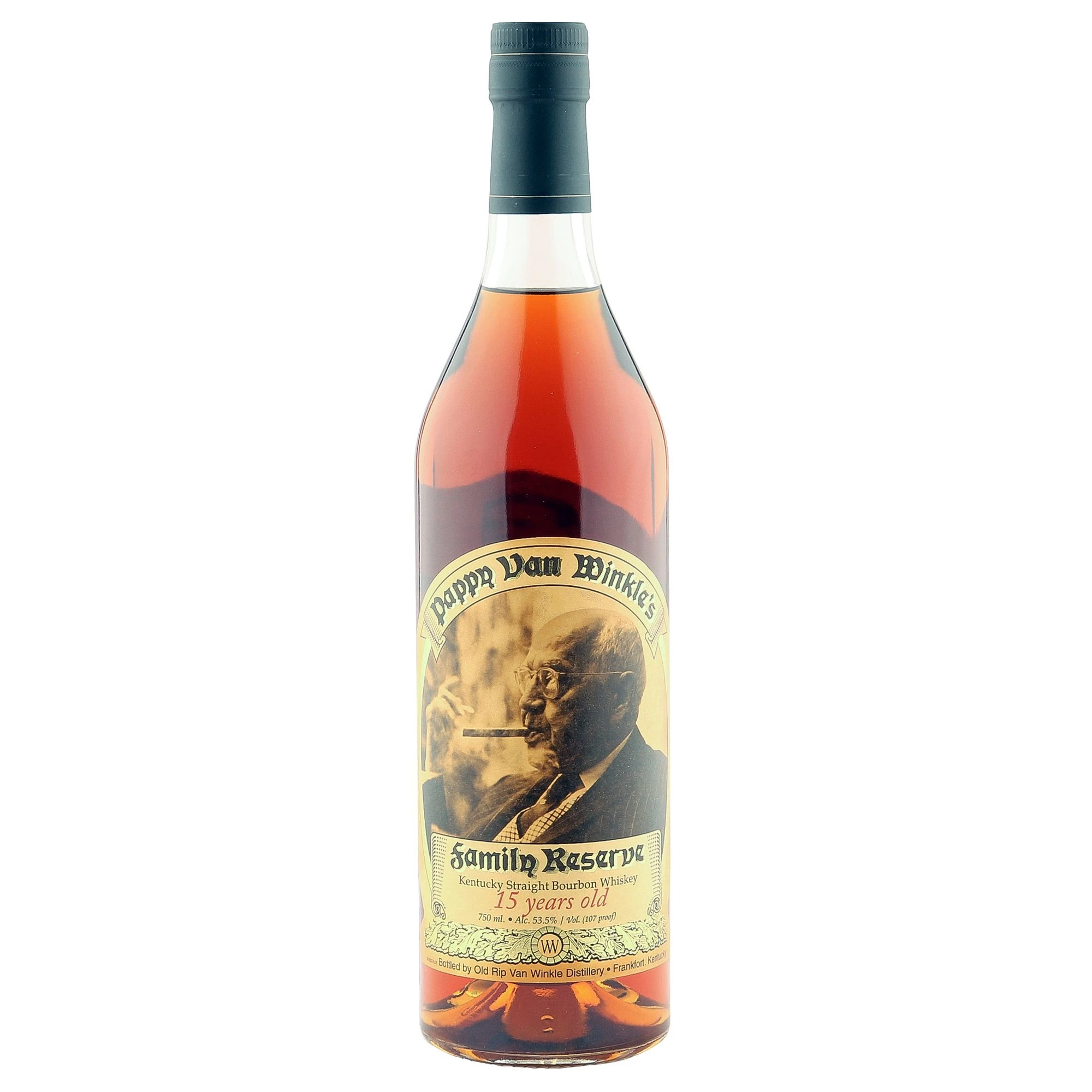 Pappy Van Winkle 25-Year Old Malt Whisky Distilled From Barley and Wheat Packaged in Bulk Boxes Barrels Bags Gift Wrap
