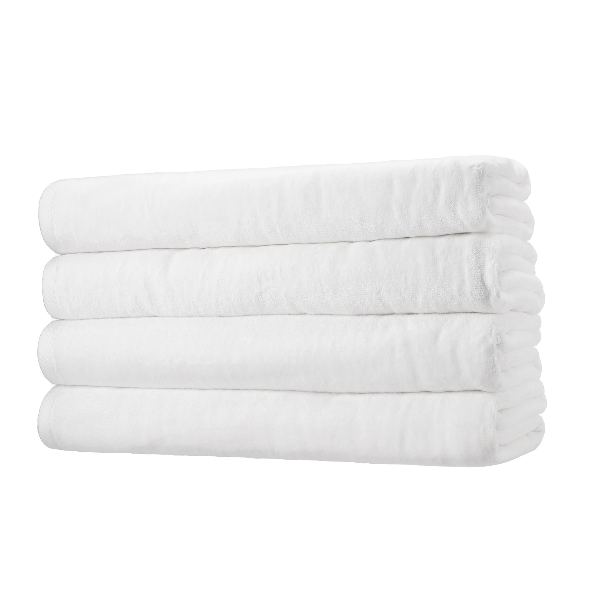 100% Cotton White Velour Beach Towels 35*70 Inches Luxurious Heavy Weight Low MOQ Custom logo design embroidery printed towels
